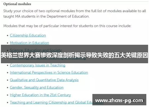 英格兰世界大赛惨败深度剖析揭示导致失败的五大关键原因