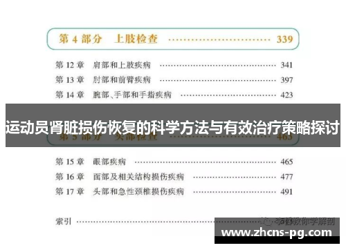 运动员肾脏损伤恢复的科学方法与有效治疗策略探讨